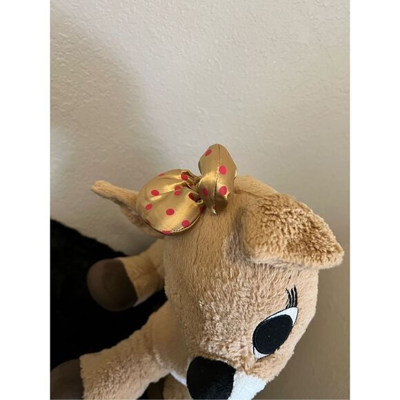 21" BABW Clarice Build A Bear Giant 50th Gold Rudolph Stuffed Plush Build a Bear - Picture 6 of 9